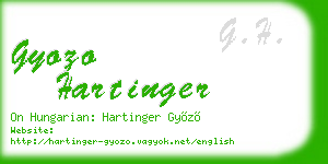 gyozo hartinger business card